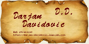Darjan Davidović vizit kartica